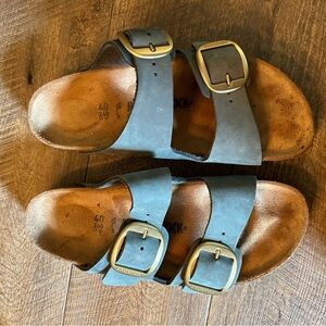 Birkenstock Arizona Big Buckle Nubuck Leather/Color Thyme/Size9-9.5/Medium Width